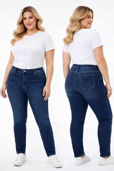 Immagine di CURVY GIRL STRETCH EXTRA BIG DENIM JEANS